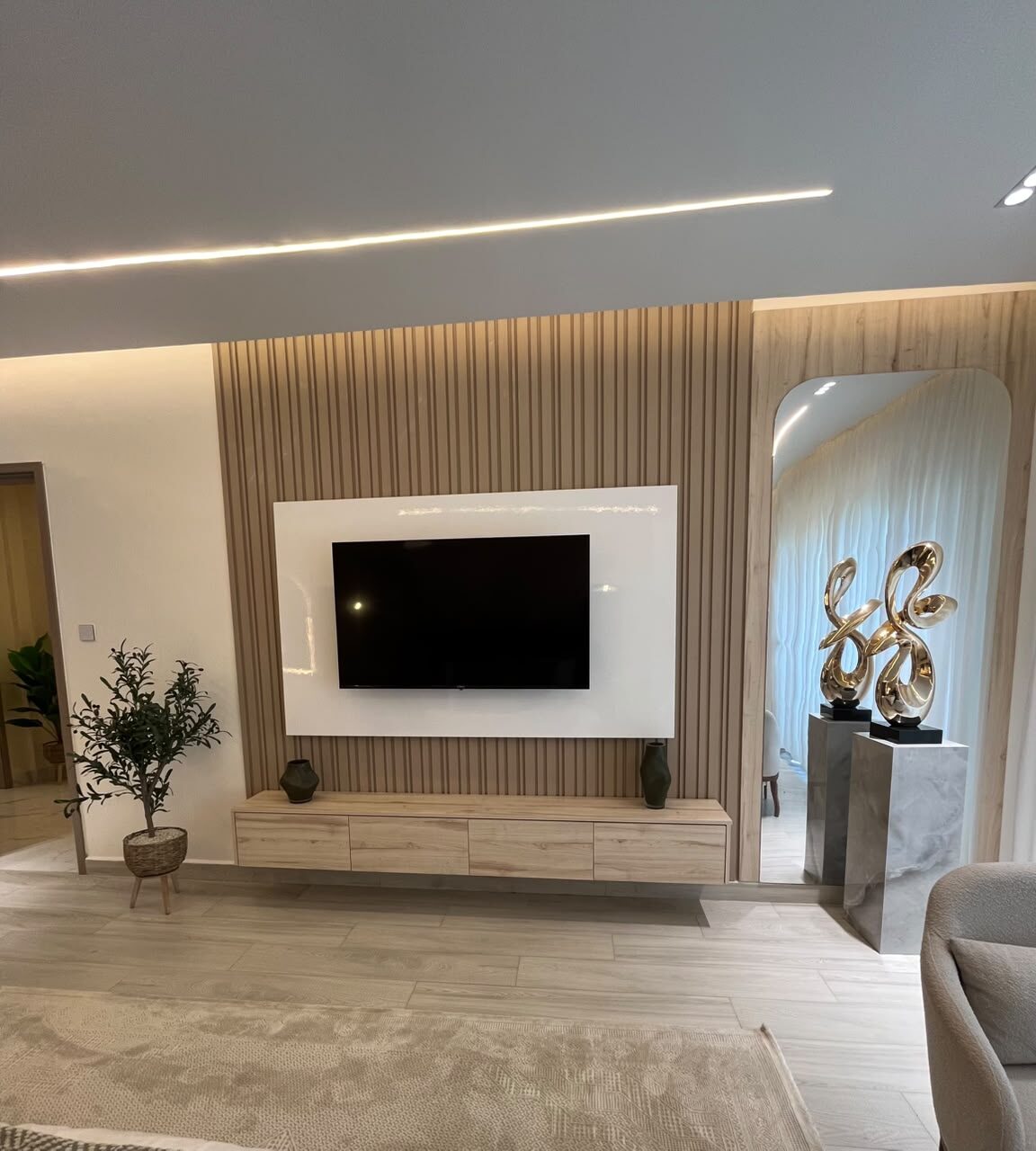 Parklands TV feature wall